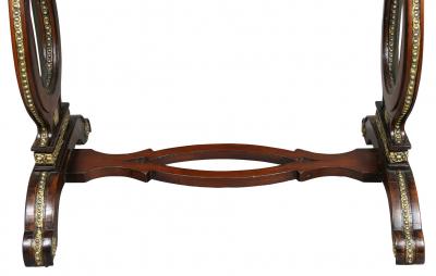Russian Neoclassic Mahogany and Brass Mounted Table