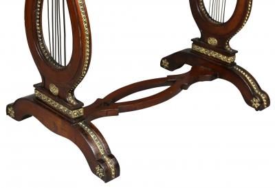 Russian Neoclassic Mahogany and Brass Mounted Table