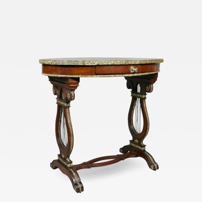 Russian Neoclassic Mahogany and Brass Mounted Table