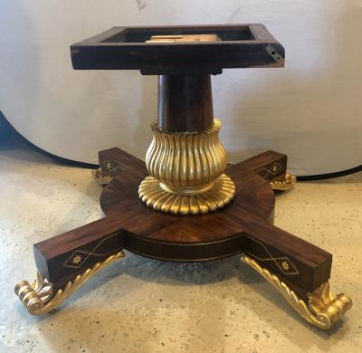 Russian Neoclassical 19th Century Rosewood Breakfast Center Dining Table