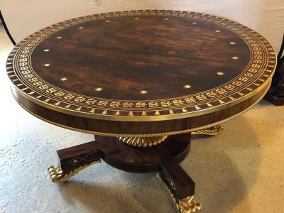 Russian Neoclassical 19th Century Rosewood Breakfast Center Dining Table