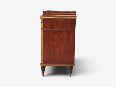 Russian Neoclassical Commode Crotch Mahogany Bronze Baltic States 1860s