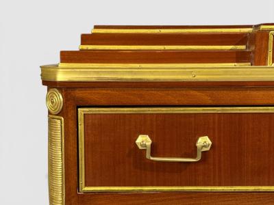 Russian Neoclassical Style Commodes Mahogany Brass Europe 1980s