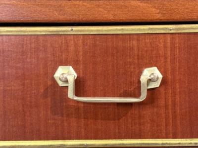 Russian Neoclassical Style Commodes Mahogany Brass Europe 1980s