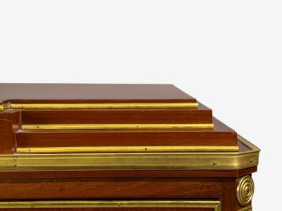 Russian Neoclassical Style Commodes Mahogany Brass Europe 1980s