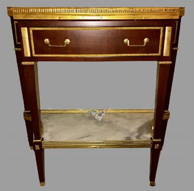 Russian Neoclassical Style Console Server or Commode with Marble Top