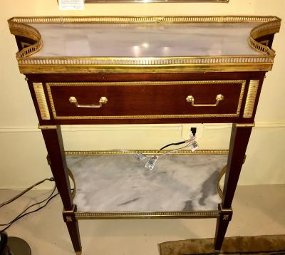 Russian Neoclassical Style Console Server or Commode with Marble Top