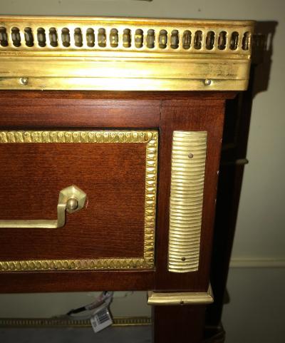 Russian Neoclassical Style Console Server or Commode with Marble Top