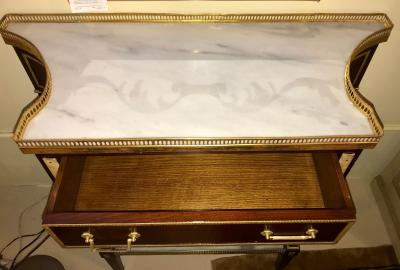 Russian Neoclassical Style Console Server or Commode with Marble Top