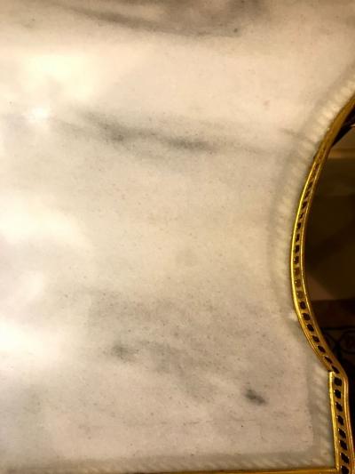 Russian Neoclassical Style Console Server or Commode with Marble Top