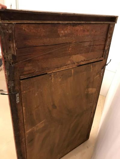 Russian Neoclassical Style Parcel Paint and Gilt Decorated Mirror