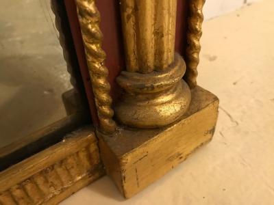 Russian Neoclassical Style Parcel Paint and Gilt Decorated Mirror