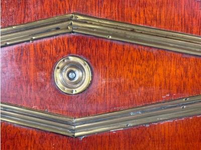 Russian Neoclassical Wall Mirror Mahogany Bronze Baltic States 1860s