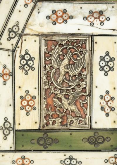 Russian Prisoner of War Carved Bone Miniature Desk