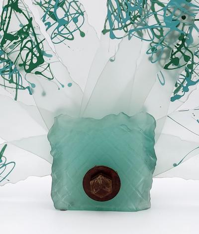Rusted Bolt Series Glass Sculpture circa 1984