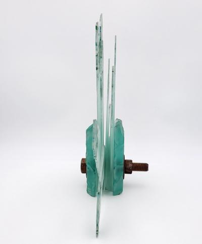 Rusted Bolt Series Glass Sculpture circa 1984