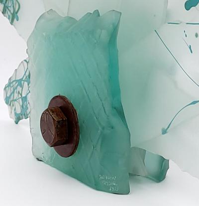 Rusted Bolt Series Glass Sculpture circa 1984