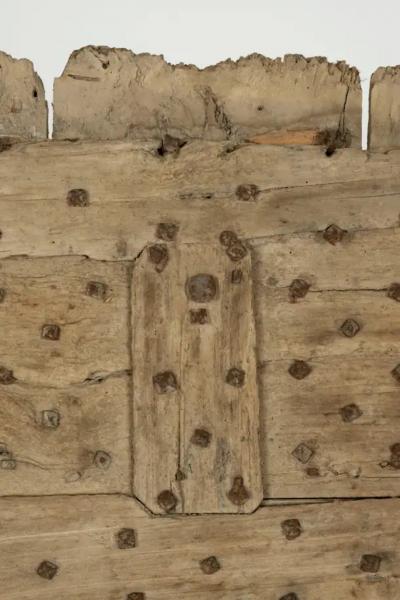 Rustic 17th Century Iron Studded Door Fragment