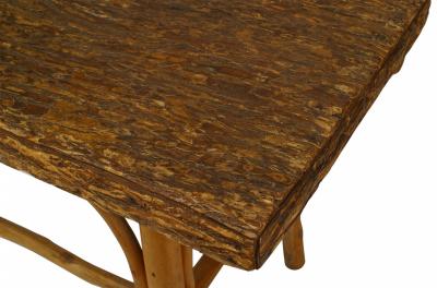 Rustic Adirondack Elm Center Table