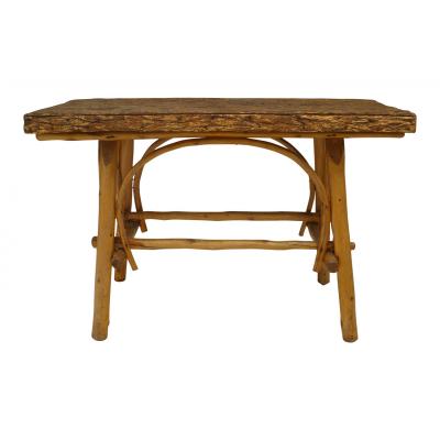 Rustic Adirondack Elm Center Table