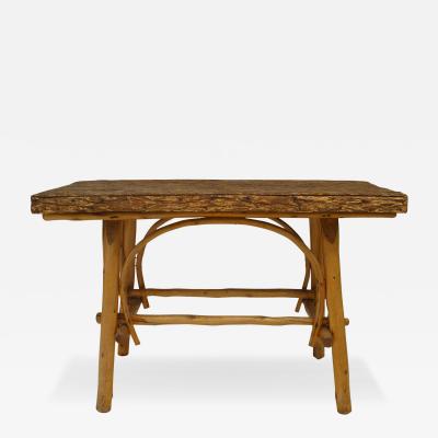 Rustic Adirondack Elm Center Table