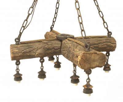 Rustic Adirondack Style 1st qtr 20th Cent Chandelier