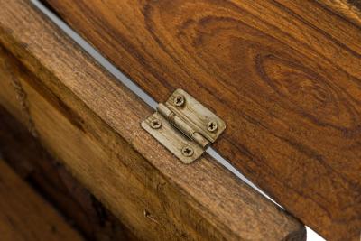 Rustic Adirondack Style Hinged Wooden Box