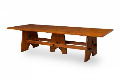 Rustic Adirondack Style Large Rectangular Dining Conference Table