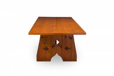 Rustic Adirondack Style Large Rectangular Dining Conference Table