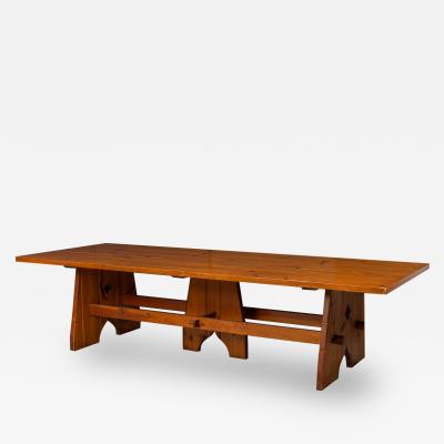 Rustic Adirondack Style Large Rectangular Dining Conference Table