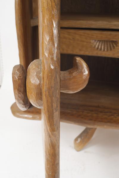 Rustic Adirondack style French 1940s Chipped Pine Sideboard