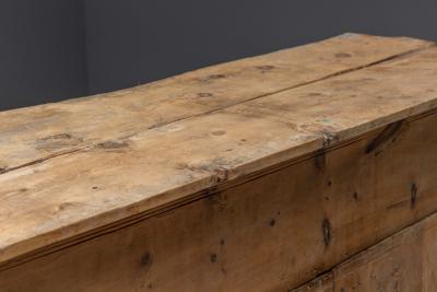 Rustic Alpine Folk Art Pine Cupboard Circa 1800