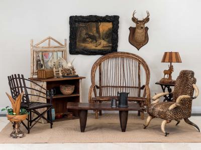 Rustic American Adirondack Dressers