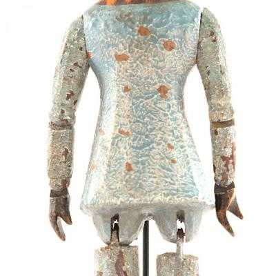 Rustic American Folk Clown Figure