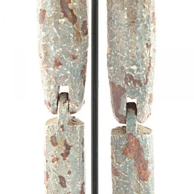 Rustic American Folk Clown Figure