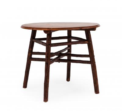 Rustic American Old Hickory Pine End Table