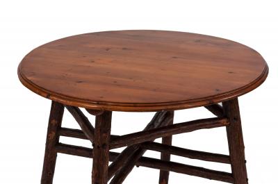 Rustic American Old Hickory Pine End Table