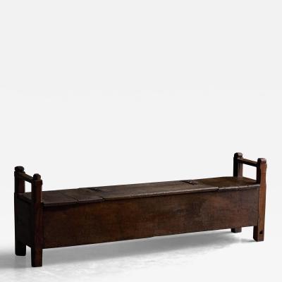 Rustic Art Populaire Chest Bench France 19th Century