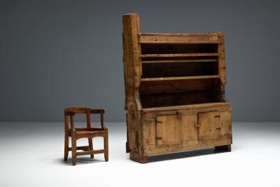 Rustic Art Populaire Pine Dresser France 19th Century