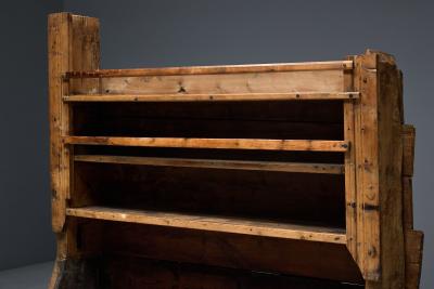 Rustic Art Populaire Pine Dresser France 19th Century