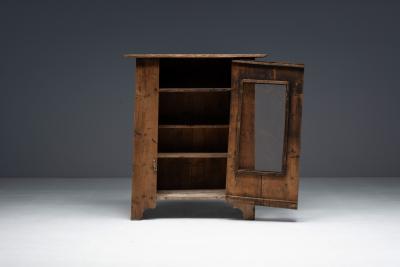 Rustic Art Populaire Wooden Cabinet France 19th Century