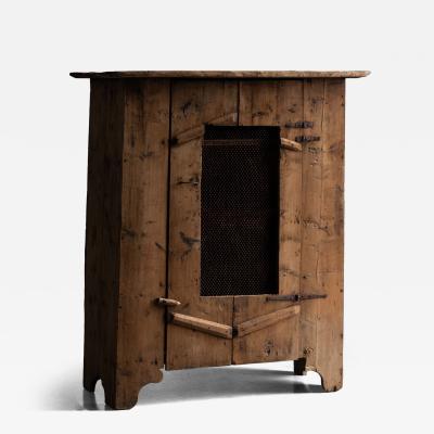 Rustic Art Populaire Wooden Cabinet France 19th Century