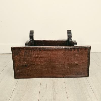 Rustic Baroque Italian Walnut Side Table 18th century