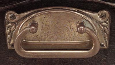 Rustic Black Forest 19th Cent Bear Carved Walnut Table Desk