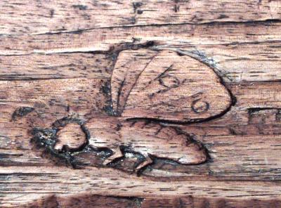 Rustic Black Forest 19th Cent Light Walnut Rectangular Center Table