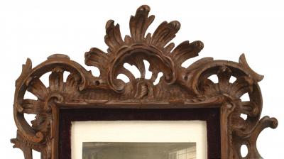 Rustic Black Forest Carved Oak Picture Frame