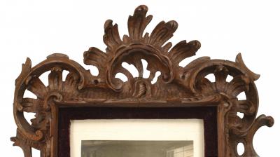 Rustic Black Forest Carved Oak Picture Frame