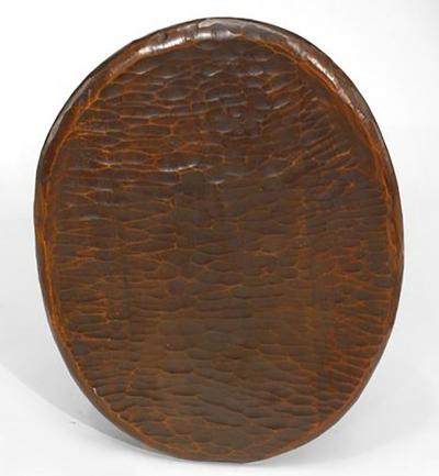 Rustic Black Forest Style 20th Cent Walnut End Table