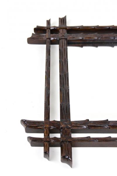 Rustic Black Forest Wall Mirror Austria circa 1870