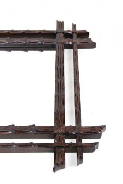 Rustic Black Forest Wall Mirror Austria circa 1870